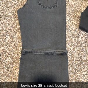 Levi's Men's Bootcut Jeans - Charcoal Black